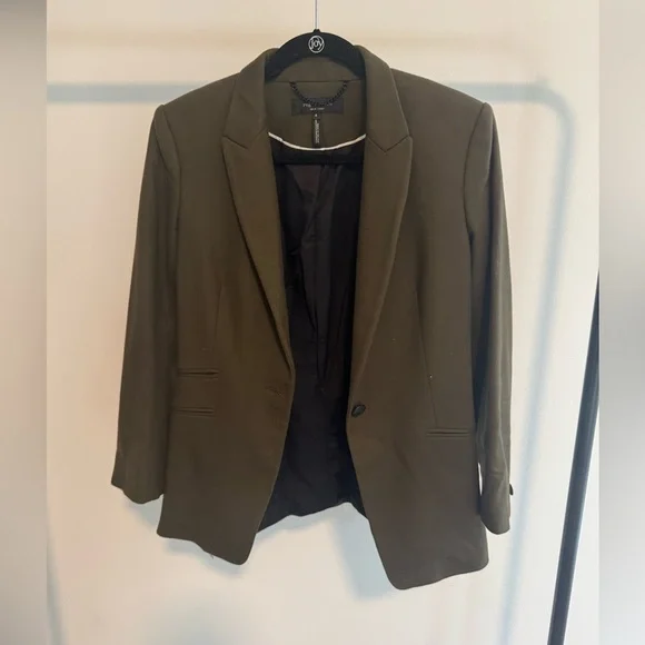 Rag & Bone Olive Green Women's Blazer - Picture 3 of 6